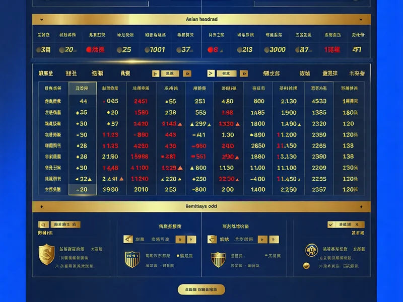 Minh họa bảng kèo Châu Á với các tỷ lệ chấp và kết quả thắng thua hòa tiền trên hello88