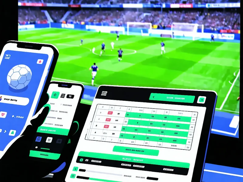 Minh họa một trận đấu với con số Tài Xỉu và các biểu tượng bàn thắng trên hello88.com