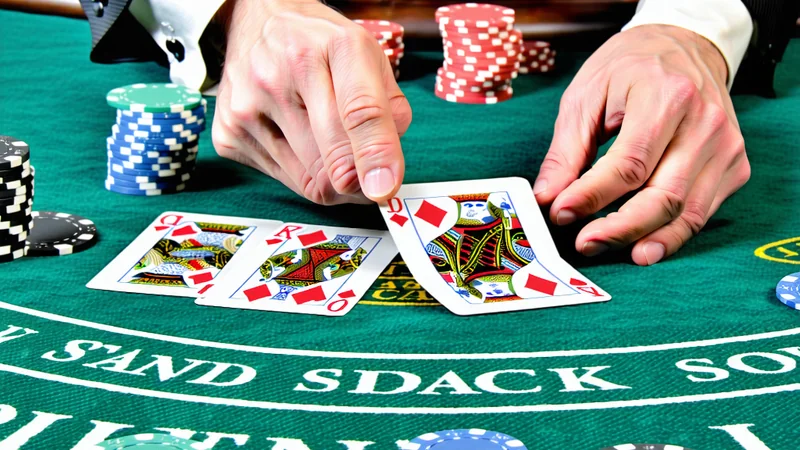 Bàn chơi Blackjack trực tuyến tại hello88 với các lá bài