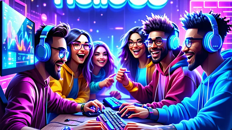 Hình ảnh khuyến khích tham gia cộng đồng hello88, với các game thủ đang tương tác vui vẻ