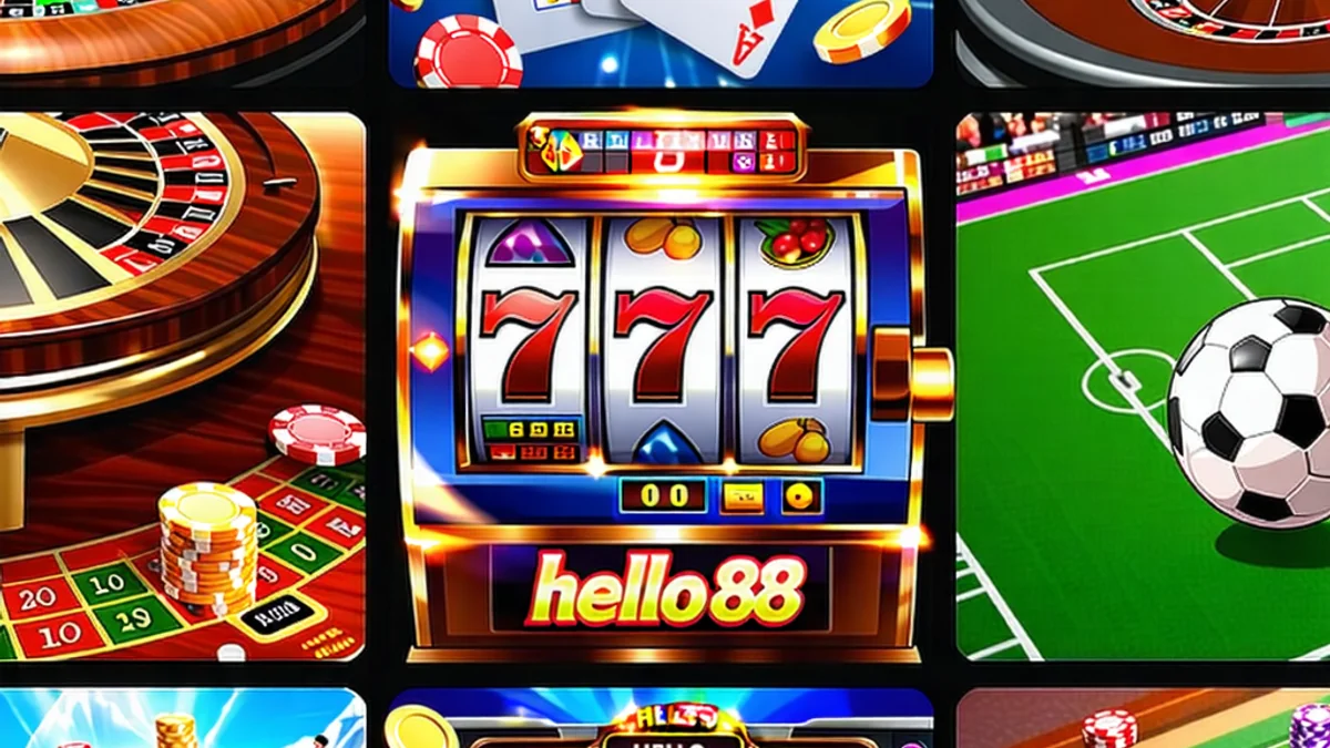 Danh mục trò chơi đa dạng của Hello88, bao gồm slot, casino trực tuyến, cá cược thể thao, helo88, hello88.com
