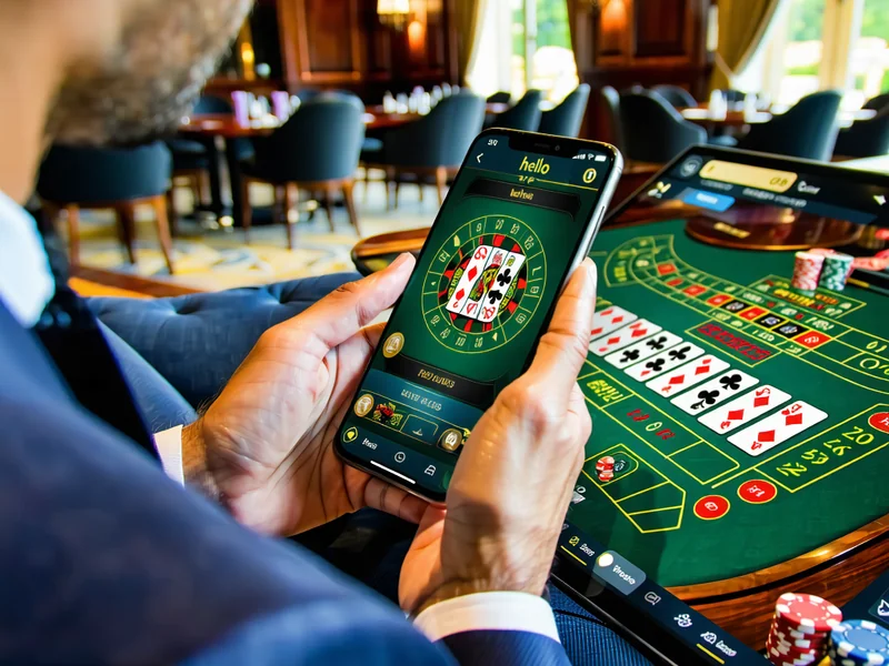 Người chơi trải nghiệm Baccarat trên điện thoại di động tại hello88