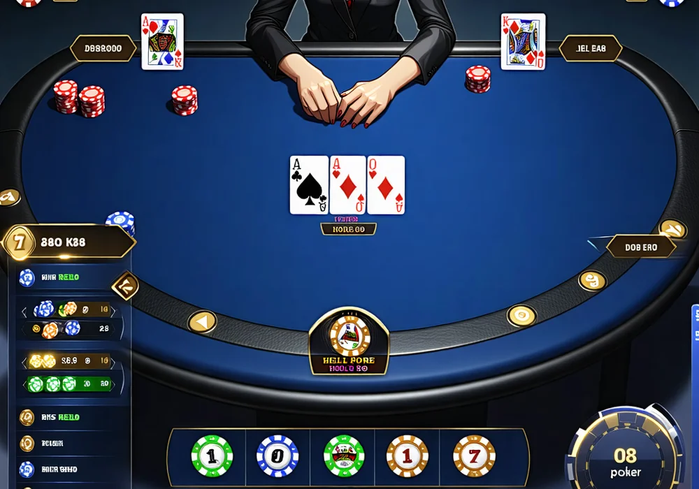 Giao diện người dùng đang chơi Poker trên nền tảng hello88