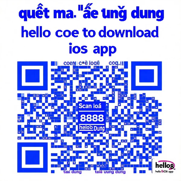 Mã QR và nút tải trực tiếp ứng dụng Hello88, helo88 iOS