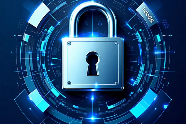 Biểu tượng ổ khóa và lá chắn an ninh, tượng trưng cho các mẹo bảo mật tài khoản hello88