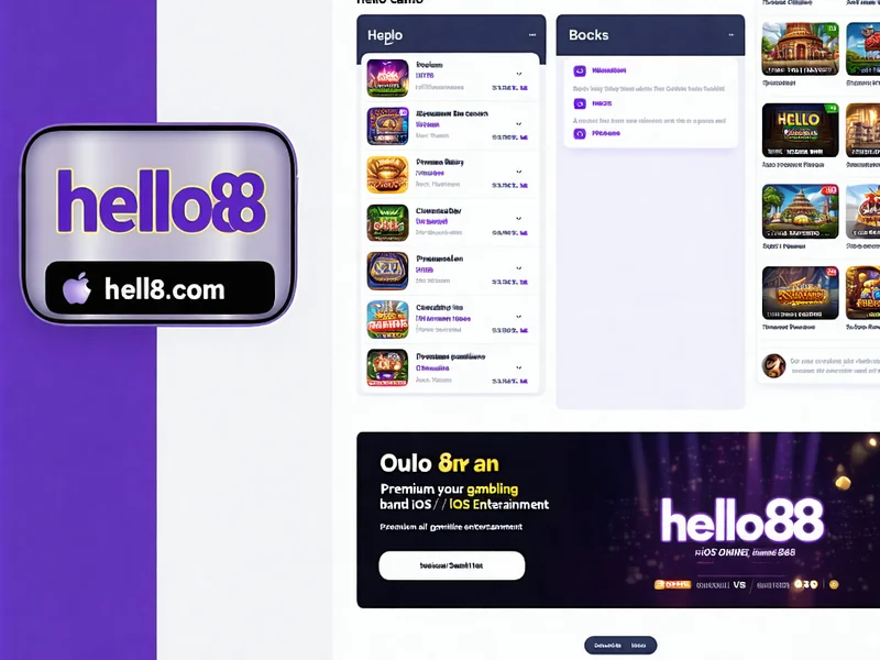 Màn hình trang web hello88.com trên thiết bị iOS để tải ứng dụng