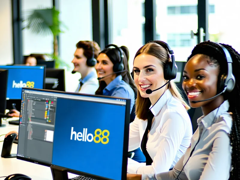 Đội ngũ hỗ trợ khách hàng Hello88 chuyên nghiệp