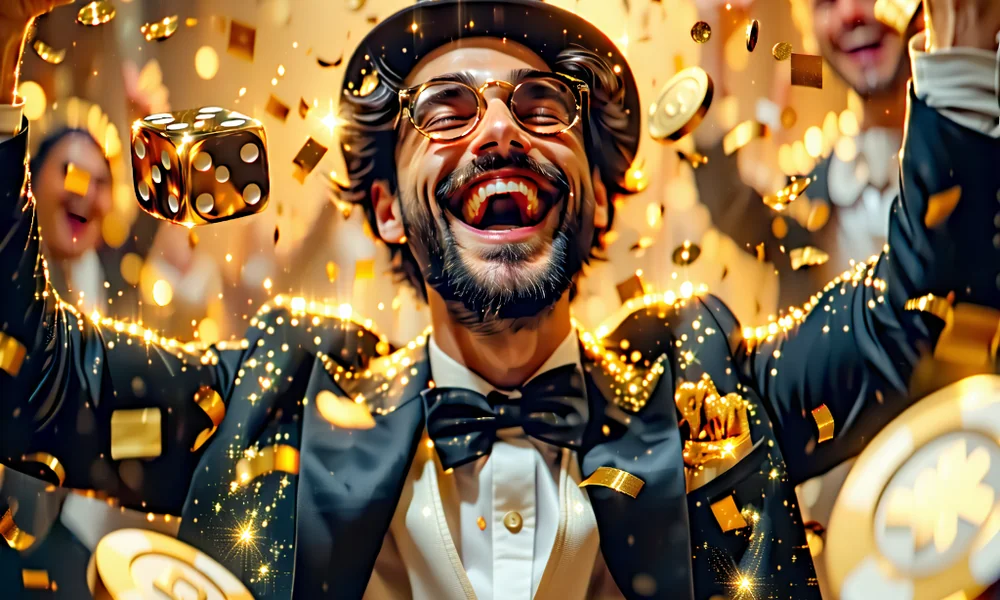 Người chơi ăn mừng chiến thắng xổ số tại Hello88, helo88, hello88.com